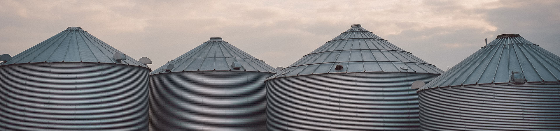 close up of silos